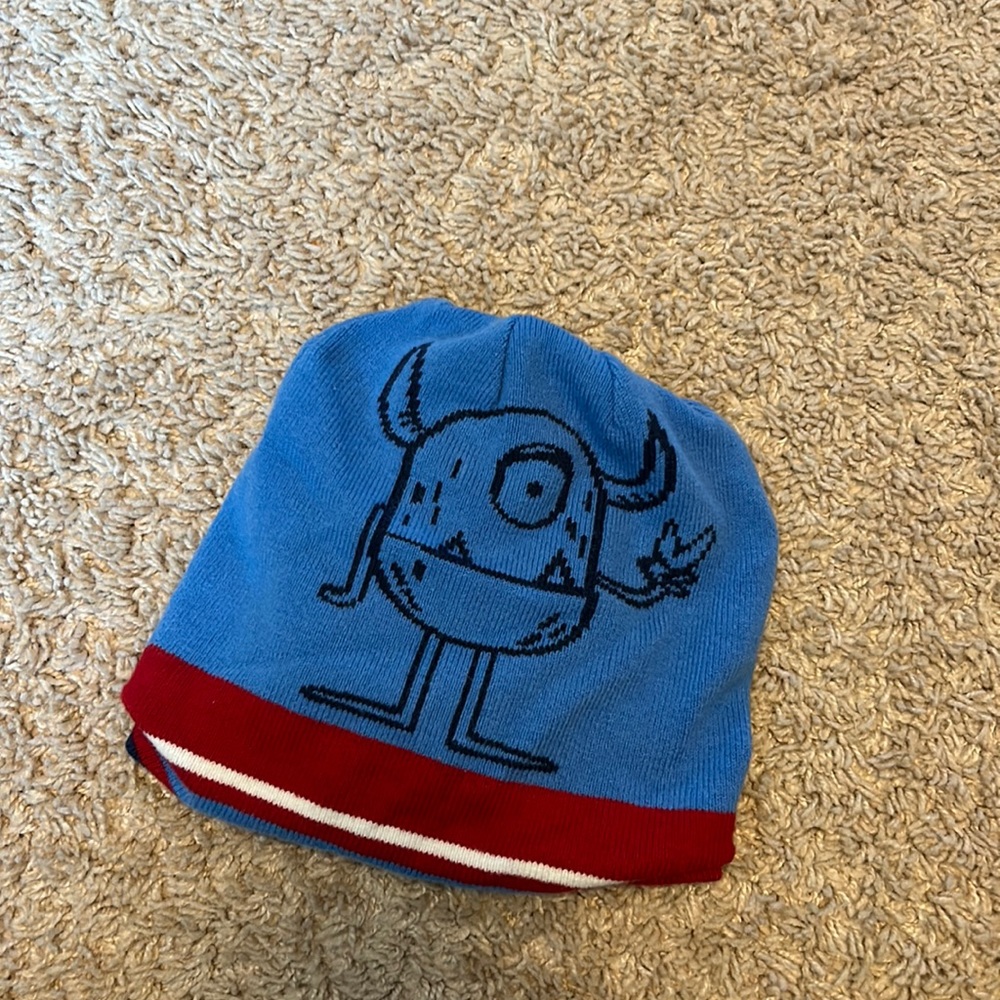 Lands End reversible knit cap for girls or boys.